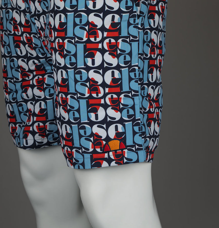 Ellesse Block AOP Swim Shorts Navy/Multi