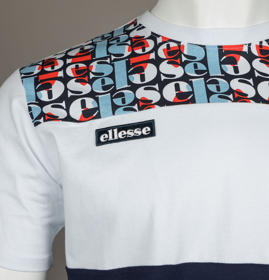 Ellesse Block AOP T-Shirt White