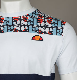 Ellesse Block AOP T-Shirt White