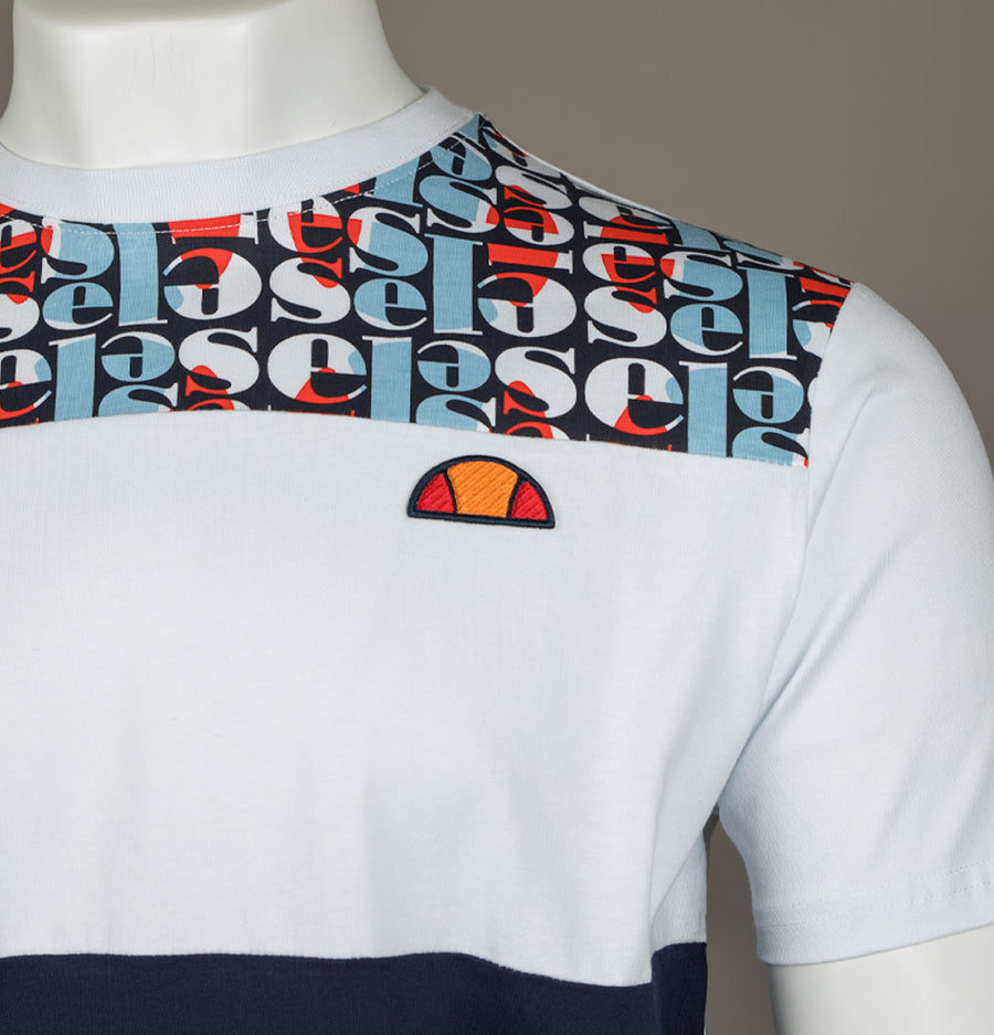 Ellesse Block AOP T-Shirt White