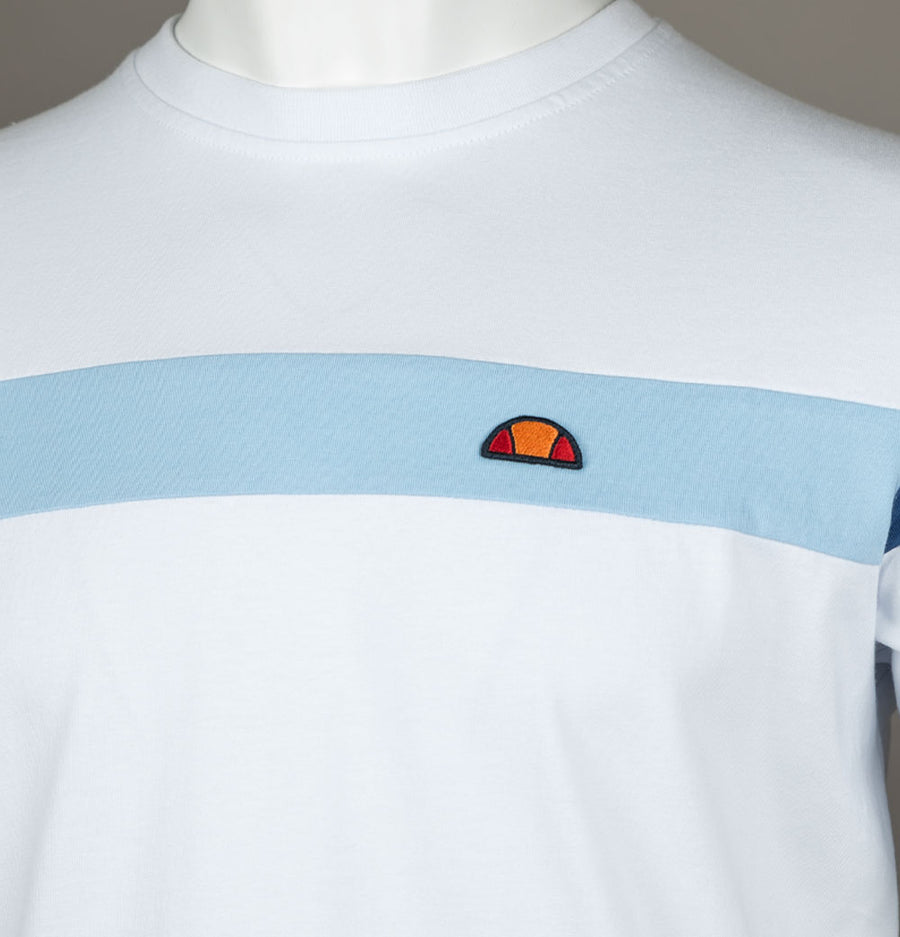 Ellesse Caserio T-Shirt White/Blue/Navy