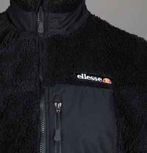 Ellesse Cervacol Sherpa Fleece Jacket Black