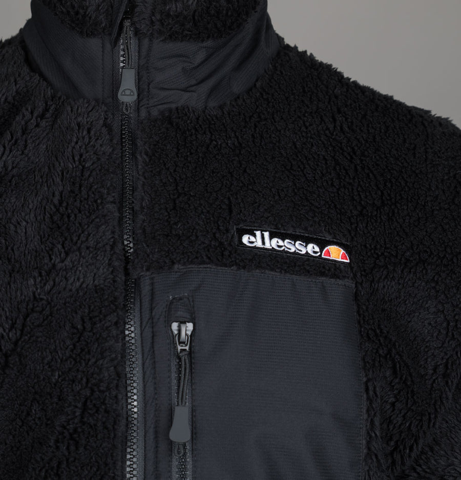 Ellesse Cervacol Sherpa Fleece Jacket Black