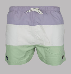 Ellesse Cielo Swim Shorts Lavender/Off White/Green