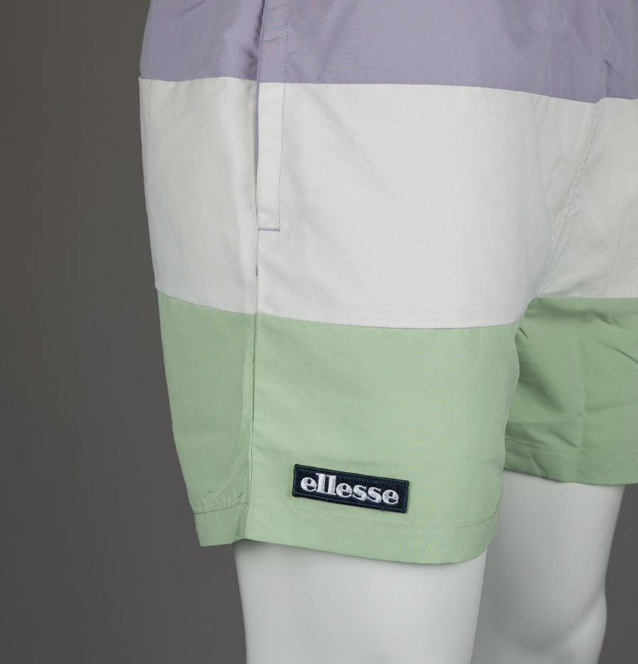 Ellesse Cielo Swim Shorts Lavender/Off White/Green