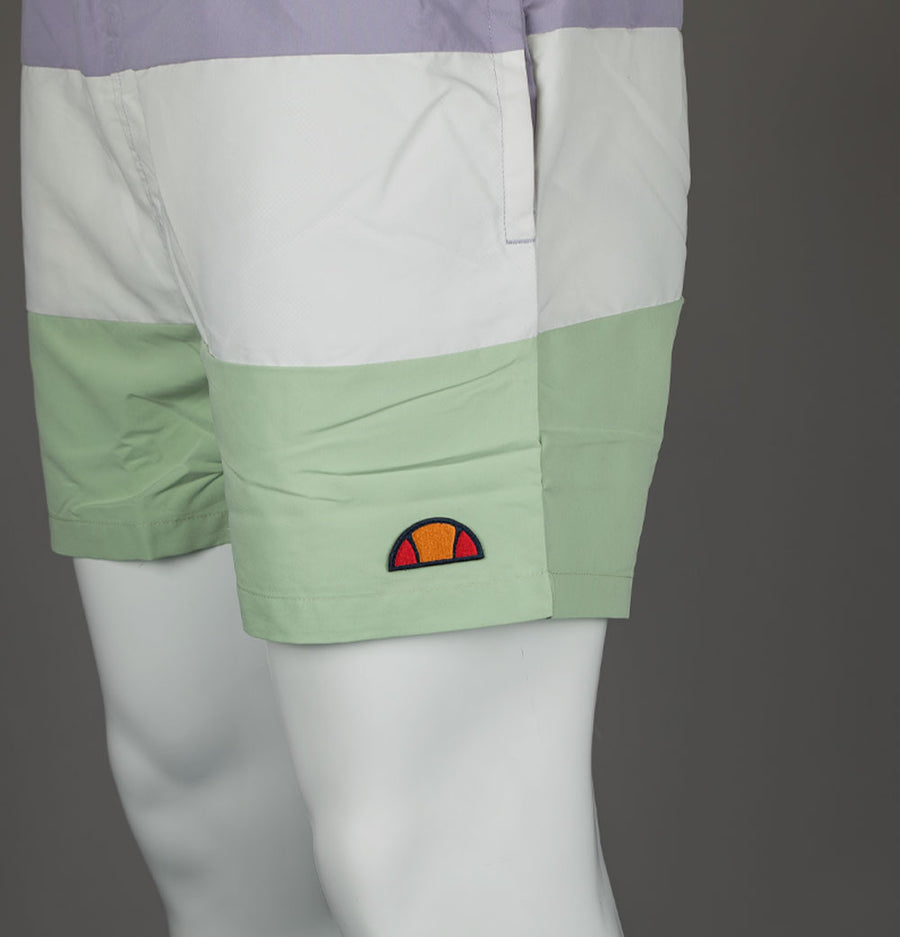 Ellesse Cielo Swim Shorts Lavender/Off White/Green