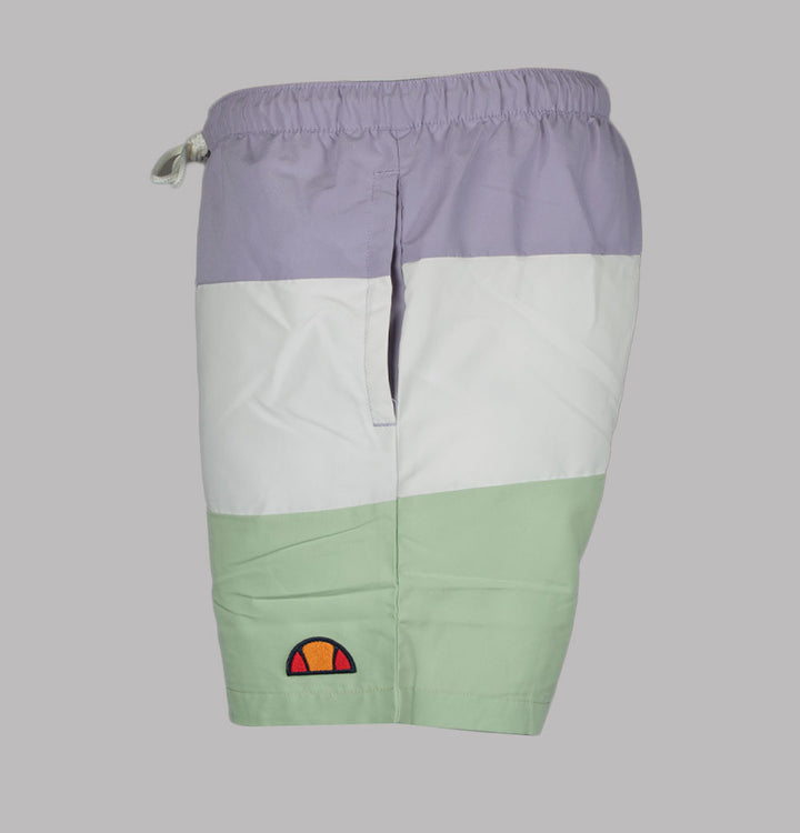 Ellesse Cielo Swim Shorts Lavender/Off White/Green