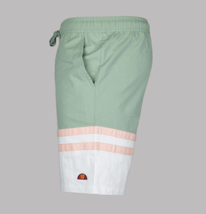 Ellesse Metuli Swim Shorts Green/Off White
