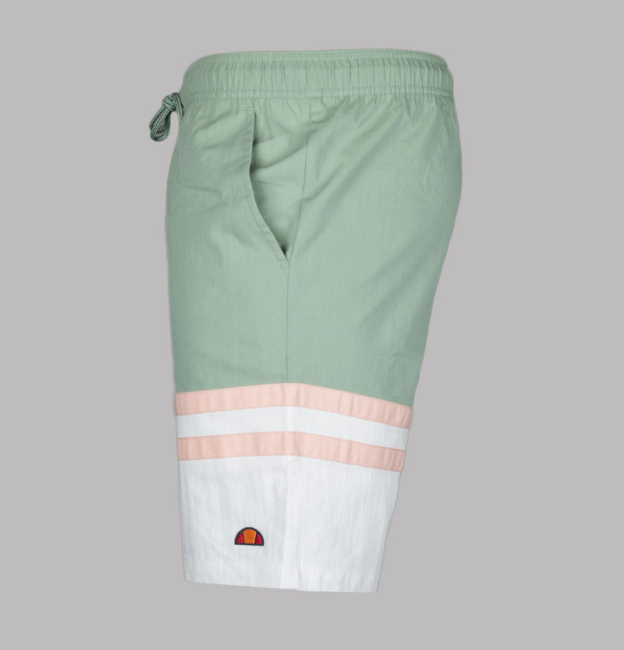 Ellesse Metuli Swim Shorts Green/Off White