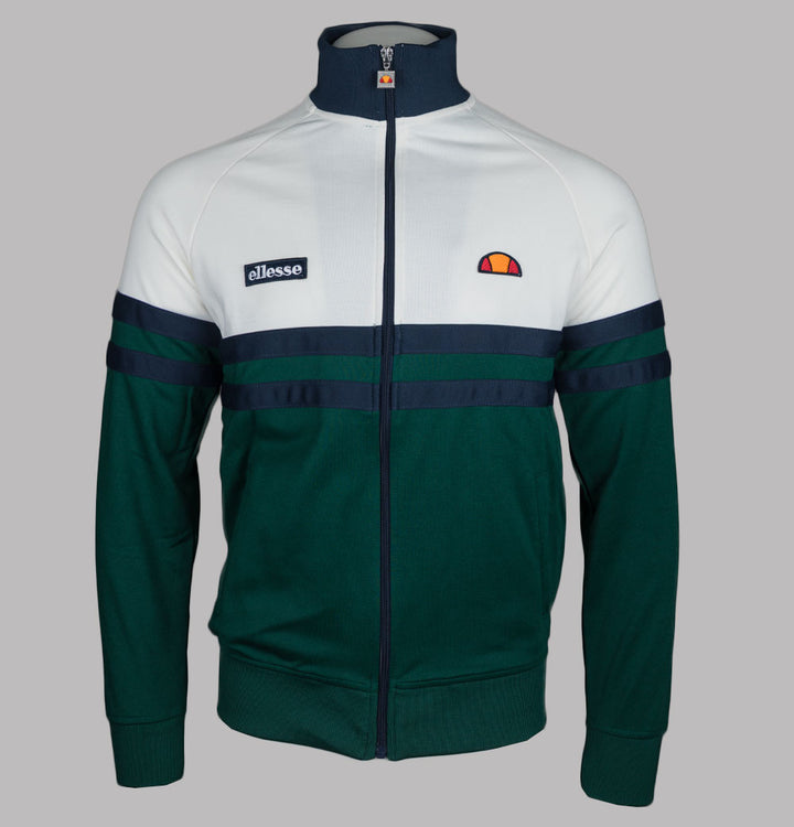 Ellesse Rimini Tracksuit Top Off White/Dark Green