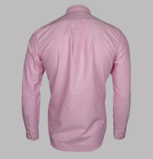 Farah Brewer Slim Fit Oxford Shirt Coral Pink