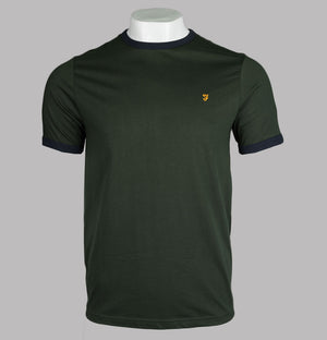 Farah Groves Ringer T-Shirt Evergreen