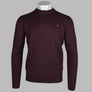 Farah Maidstone Lambswool Sweater Bordeaux