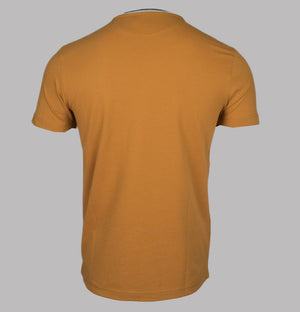 Farah Meadows Cotton Pique T-Shirt Gold
