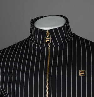 Fila Gold Cooper Jacquard Stripe Track Top Black/Egret