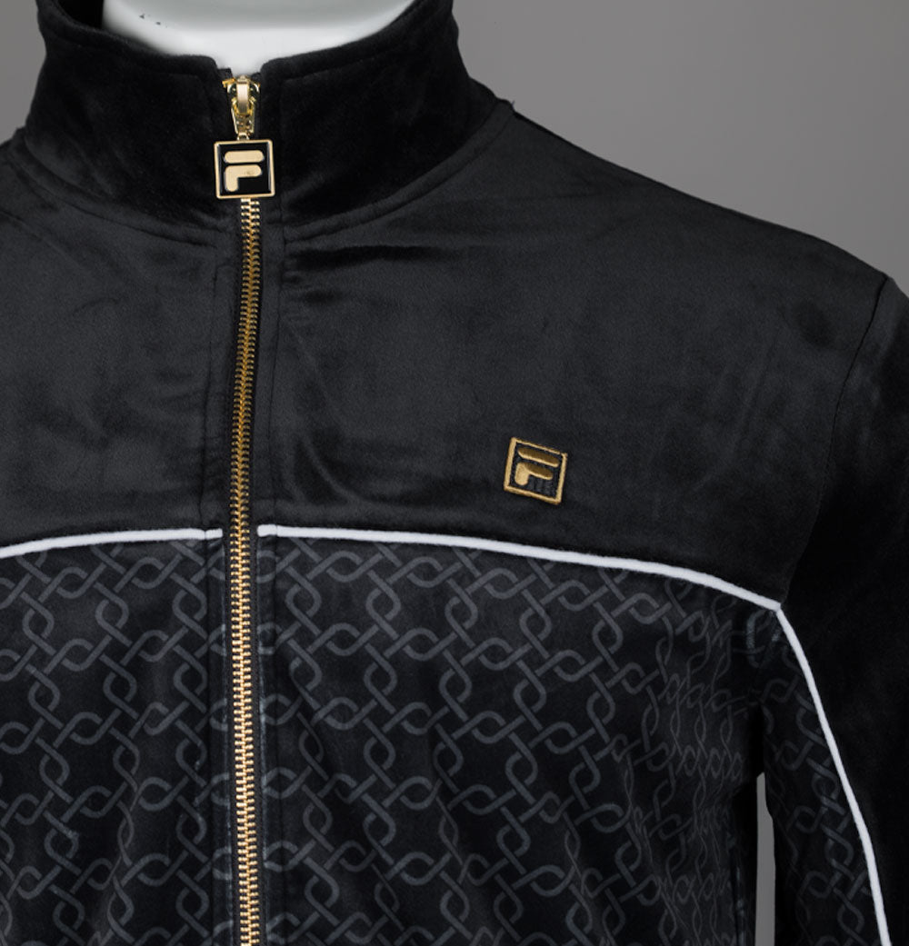 Fila Gold Higgans Velour Track Jacket Black – Bronx Clothing