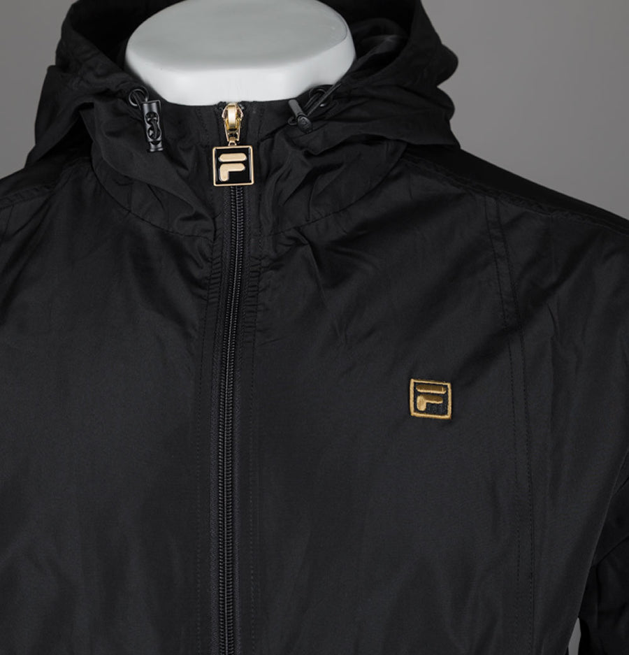 Fila Gold Ian Hooded Jacket Black