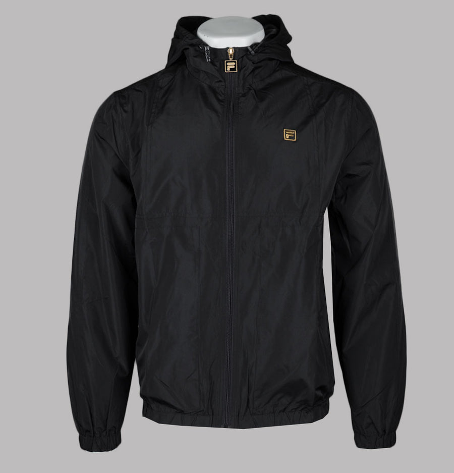 Fila Gold Ian Hooded Jacket Black