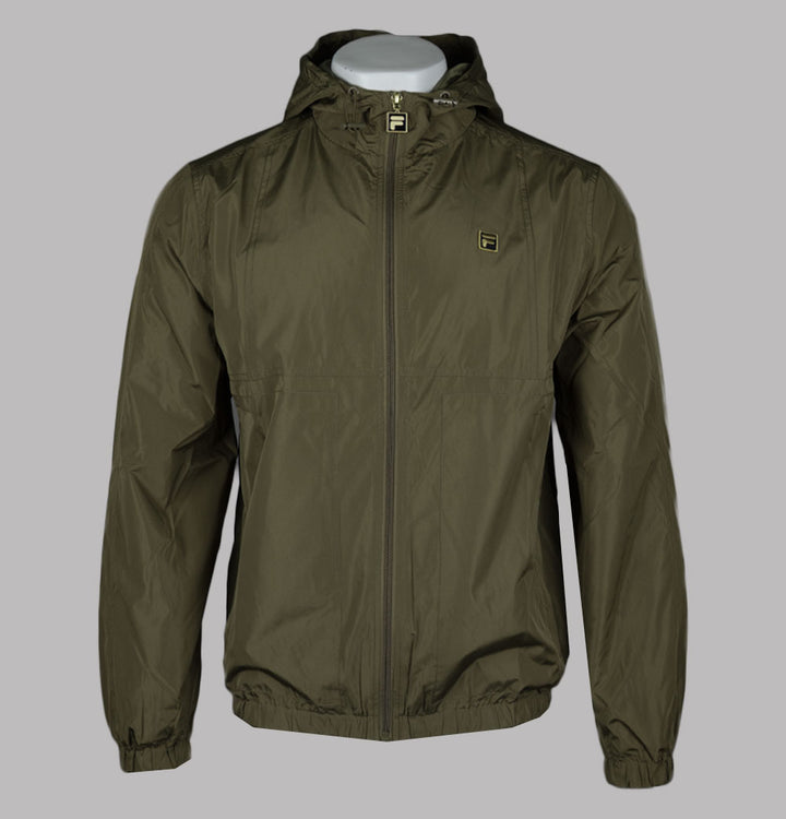 Fila Gold Ian Hooded Jacket Dark Olive