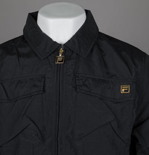 Fila Gold Kasa Zip Through Overshirt Black