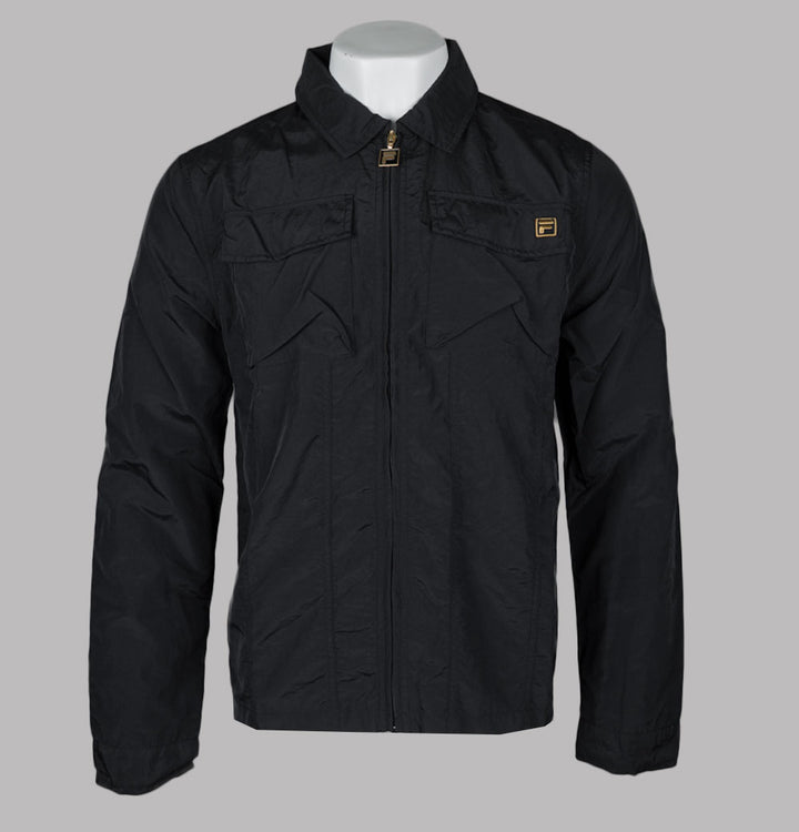 Fila Gold Kasa Zip Through Overshirt Black