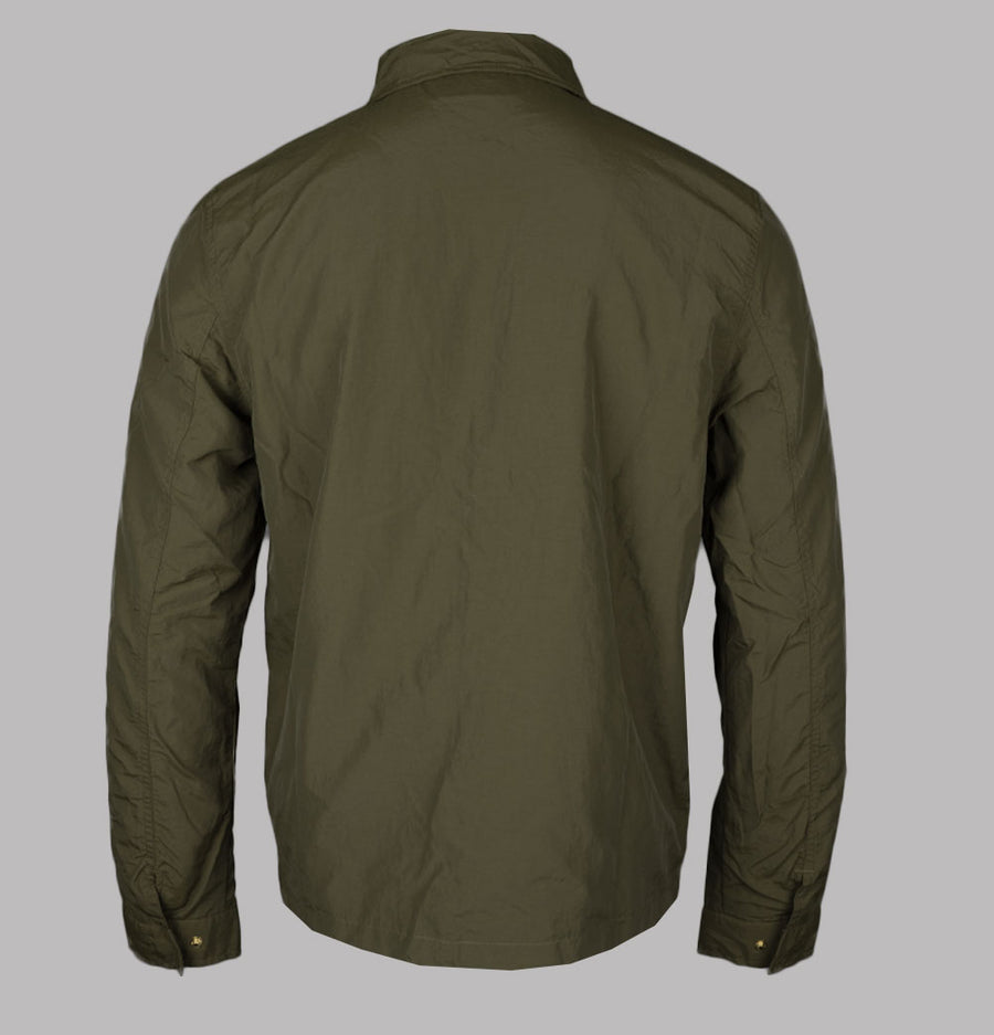 Fila Gold Kasa Zip Through Overshirt Dark Olive