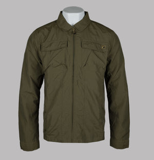 Fila Gold Kasa Zip Through Overshirt Dark Olive
