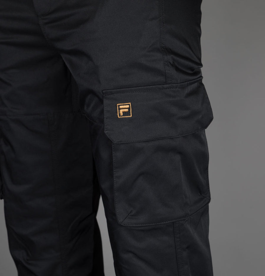 Fila Gold Oscar Cargo Pants Black