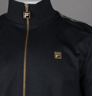 Fila Gold Roman Track Top Black