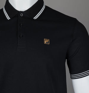 Fila Gold Soren 2 Polo Shirt Black