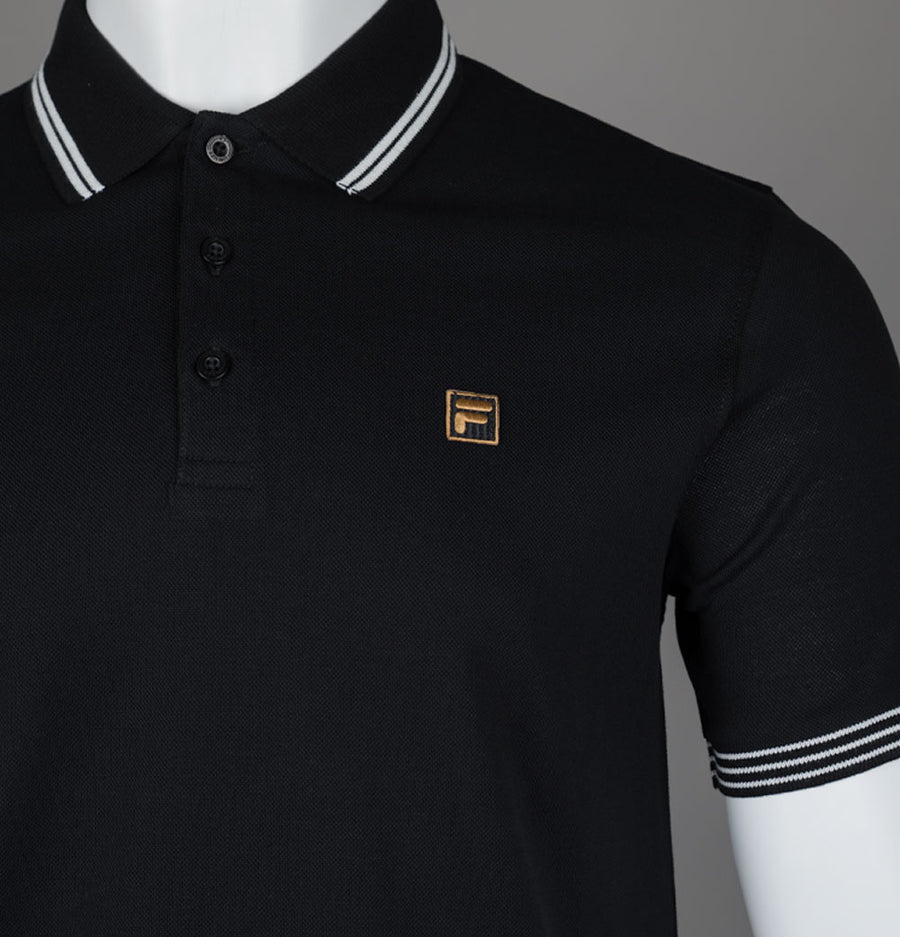 Fila Gold Soren 2 Polo Shirt Black