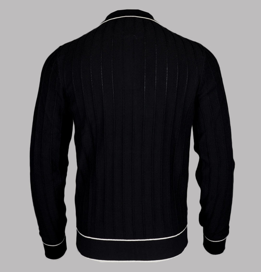 Fila Gold Sully LS Polo Shirt Black