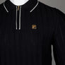 Fila Gold Sully LS Polo Shirt Black