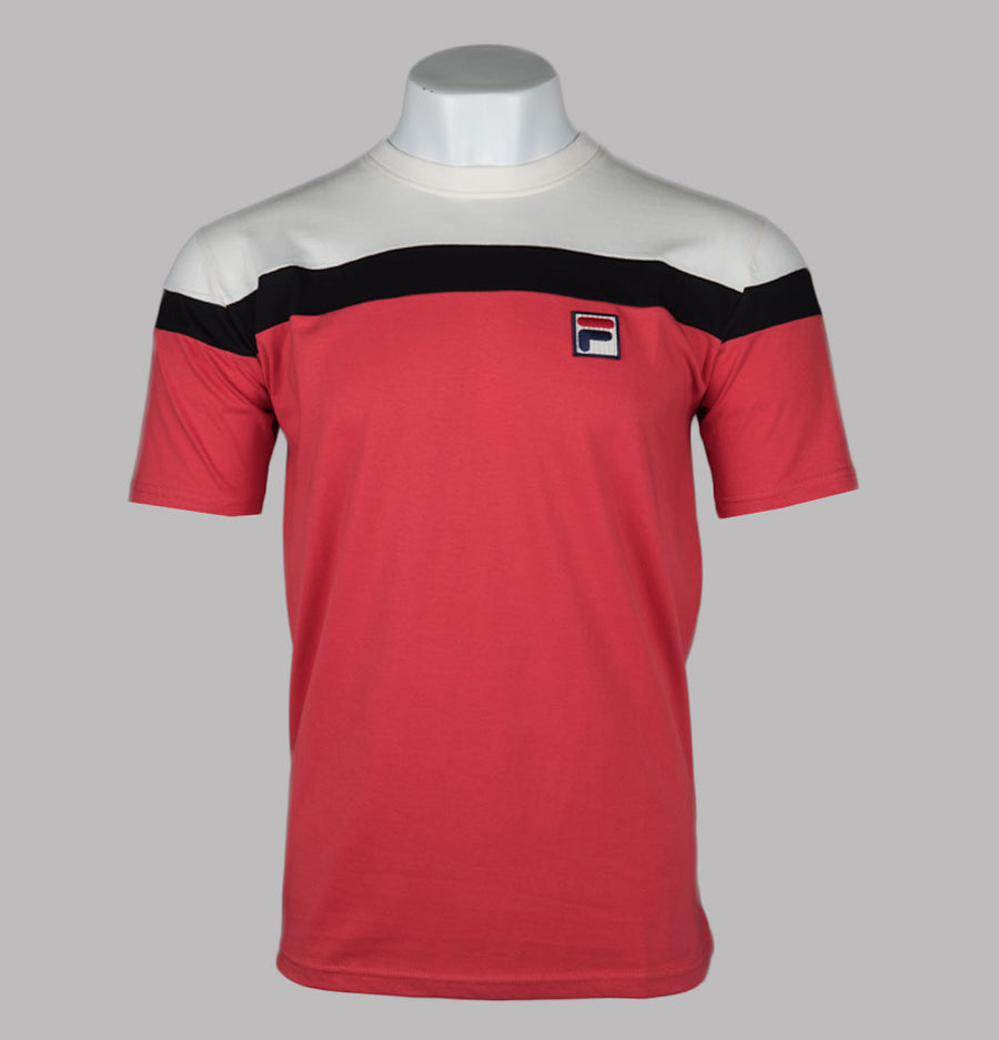 Fila Vintage Aiden T-Shirt Fila Red/Gardenia/Black