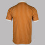 Fila Vintage BB1 Classic Striped Polo Shirt Pumpkin Spice/Gardenia/Black