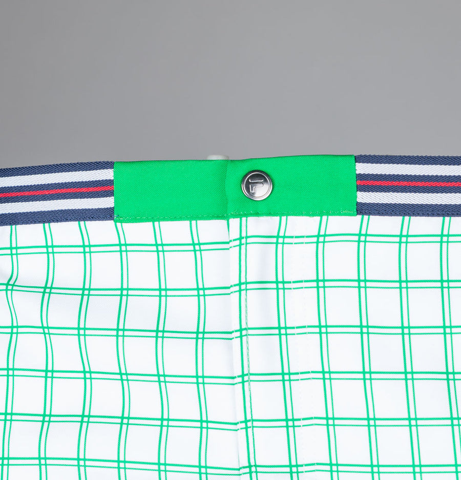 Fila Vintage Brookes Check Shorts White/Jelly Bean Green