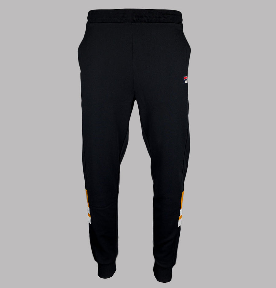 Fila Vintage Cruz Panel Track Pants Black/Yam/Gardenia