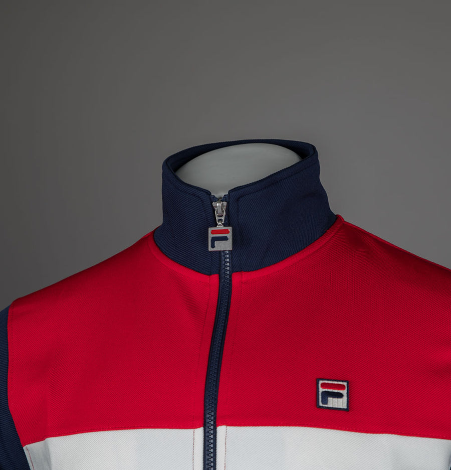 Fila Vintage Didier Colour Block Track Jacket Fila Navy/Fila Red/Gardenia/Cyan Blue