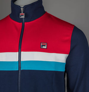 Fila Vintage Didier Colour Block Track Jacket Fila Navy/Fila Red/Gardenia/Cyan Blue