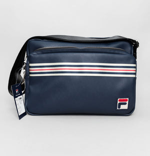 Fila Vintage Durnes Faux Leather Flight Bag Fila Navy