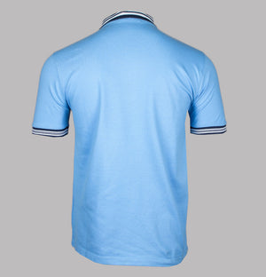 Fila Vintage Faraz Tipped Polo Shirt Visa Blue/Fila Navy/White