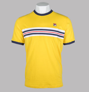 Fila Vintage Joey T-Shirt High Visability Yellow/Fila Navy/Fila Red