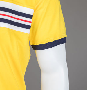 Fila Vintage Joey T-Shirt High Visability Yellow/Fila Navy/Fila Red