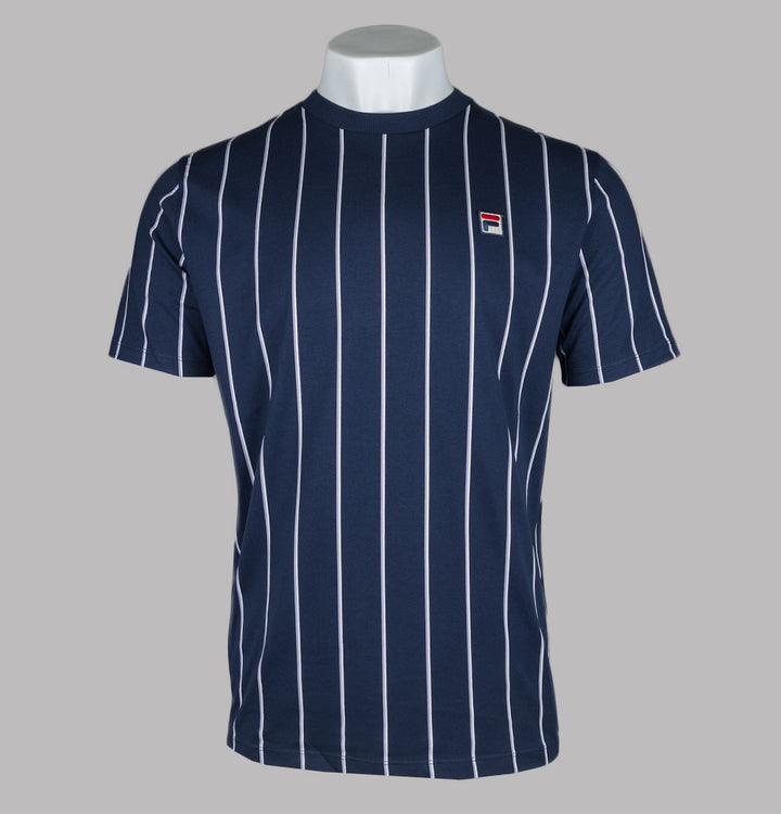 Fila Vintage Lee Pin Stripe T-Shirt Fila Navy/Wisteria/Gardenia