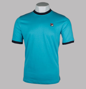 Fila Vintage Marconi Ringer T-Shirt Cyan Blue/Fila Navy