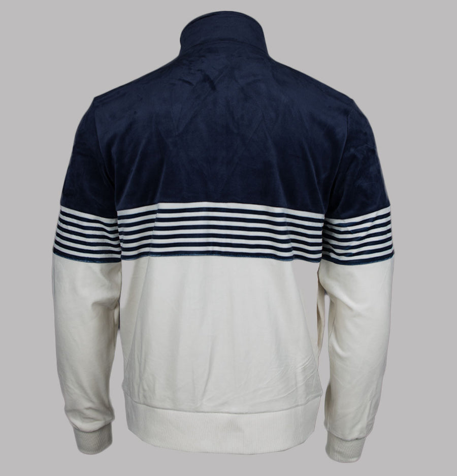 Fila Vintage Merrick Stripe Velour Track Jacket Fila Navy/Gardenia