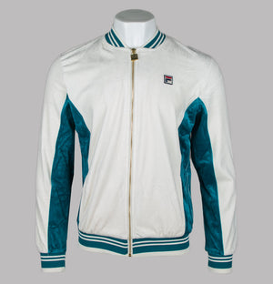 Fila Vintage Miguel Velour Archive Track Top Gardenia/Deep Lagoon