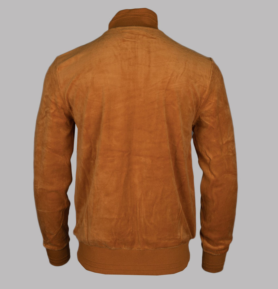 Fila Vintage Nero Velour Track Top Pumpkin Spice