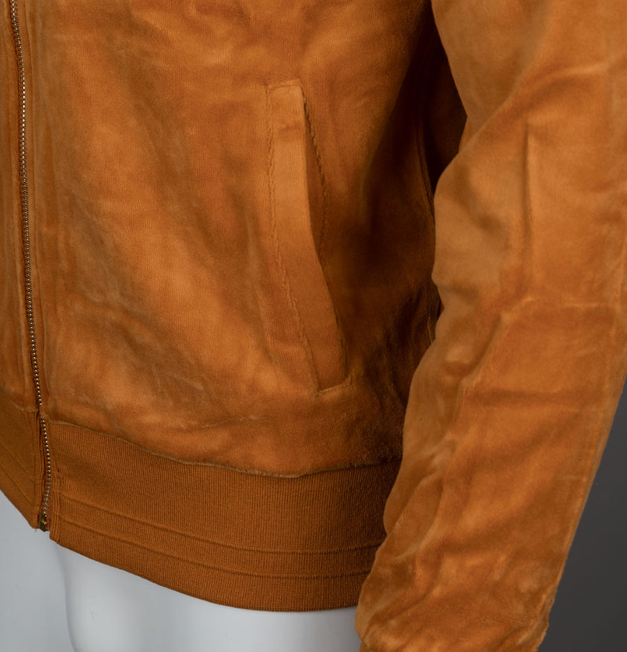 Fila Vintage Nero Velour Track Top Pumpkin Spice