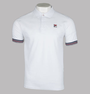 Fila white shop polo shirt